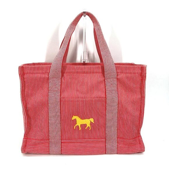 HERMES Mothers bag Caval Horse Cheval Stripes Shoulder Bag with pouch Tote Bag - Picture 1 of 16